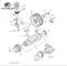 Peças para motores de máquinas de construção Isuzu Motor Diesel Crankshaft 8980292701